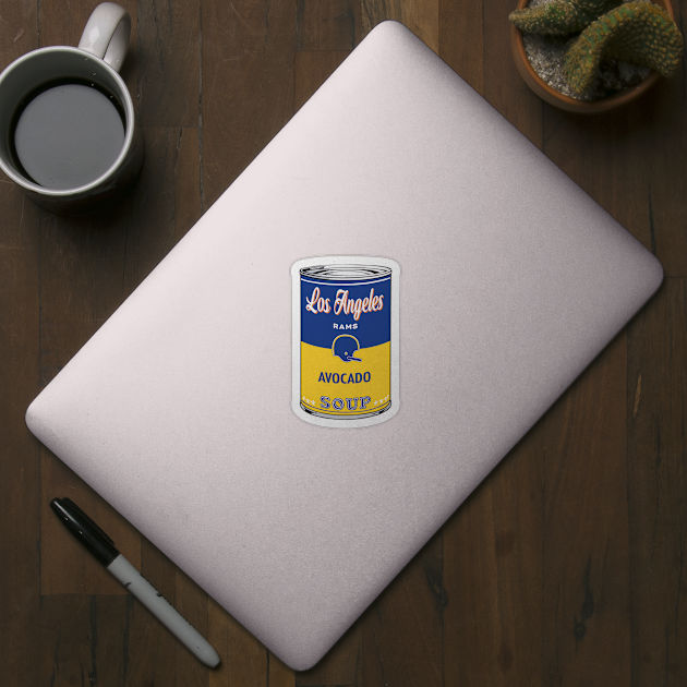 LA Rams Soup Can by Rad Love